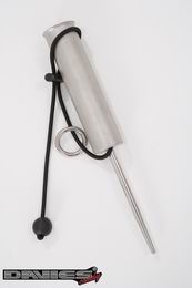 Nerezový držák deštník pro golfové vozíky DaviesCaddy Compact Brush Silver Matt 