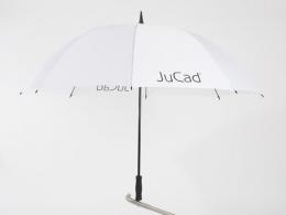 JuCad golf umbrella with pin WHITE