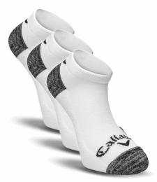 Callaway Sports Low Cut pánské golfové ponožky WHITE, 3 páry