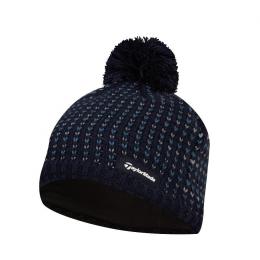 TaylorMade Ladies Bobble Beanie NAVY