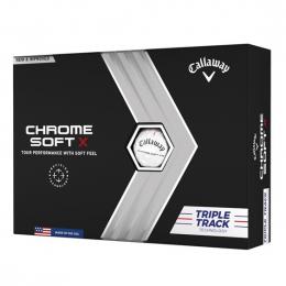 Callawy Chrome Soft X Triple Track Golfové míèky WHITE