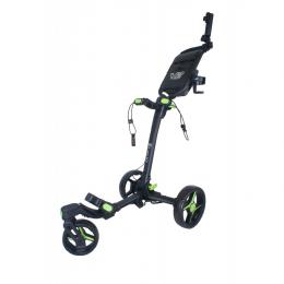 AXGLO Tri-360 V2 ruèní tøíkolový golfový vozík BLACK/GREEN + ZDARMA obal na kola
