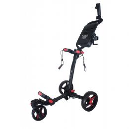 AXGLO Tri-360 V2 ruèní tøíkolový golfový vozík BLACK/RED + ZDARMA obal na kola