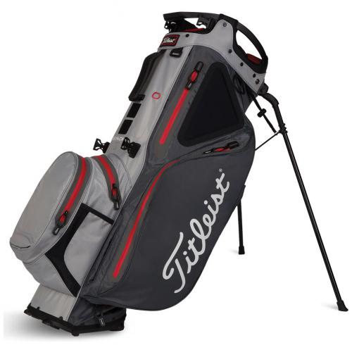 Titleist Hybrid 14 StaDry Stand Bag CHARCOAL/GREY/RED