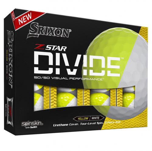 Srixon Z-Star DIVIDE 8 Golfové míèky WHITE/YELLOW 2023