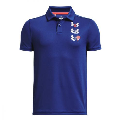 Under Armour Performance Paradise Graphic Junior Polo BAUHAUS BLUE, velikost  L, XL