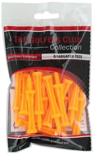 The Golfers Club Collecition Step tees ORANGE 50mm (20ks)
