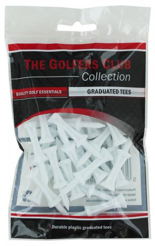 The Golfers Club Collecition Step tees WHITE 31mm (25ks)