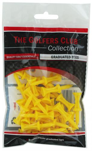 The Golfers Club Collecition Step tees YELLOW 25mm (30ks)
