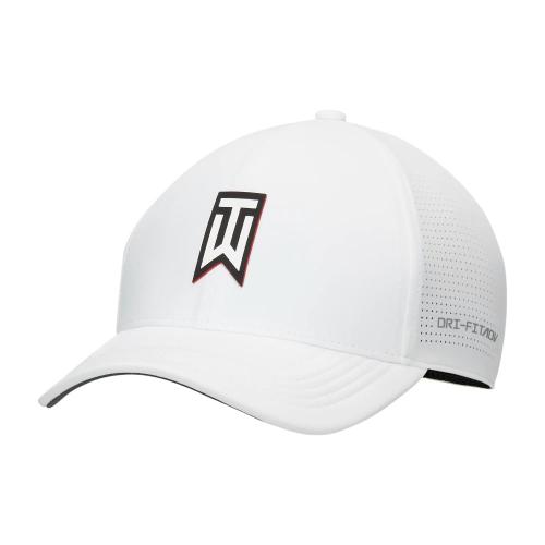 Tiger Woods Structured Nike Dri-FIT ADV Club Cap WHITE, velikost M/L, L/XL