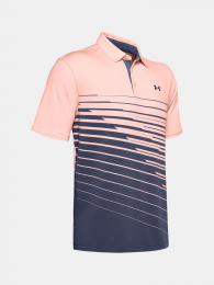 Under Armour Playoff 2.0 Heat Gear Polo Peach Frost/Academy Blue, velikost S