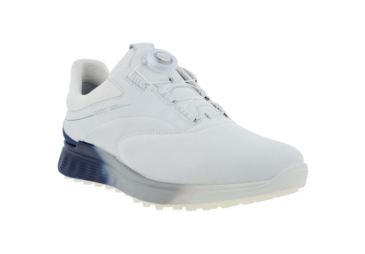 ECCO GOLF S-THREE BOA pánské golfové boty WHITE/BLUE DEPTHS/WHITE velikost 41, 43, 44, 45 - zvìtšit obrázek
