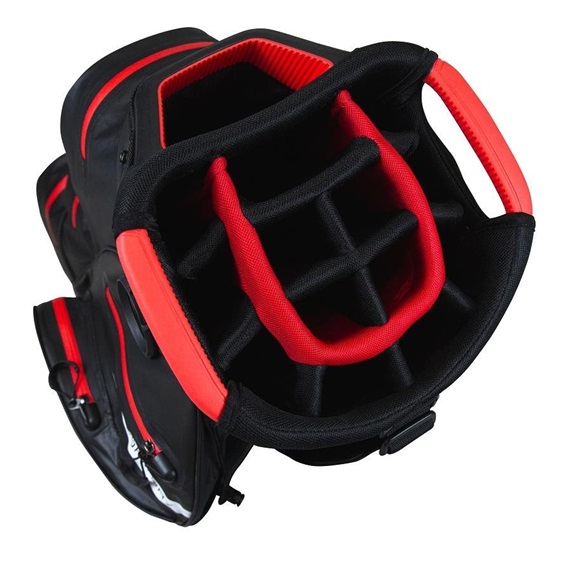 TaylorMade Storm Dry Waterproof Cart Bag BLACK/RED - zvìtšit obrázek