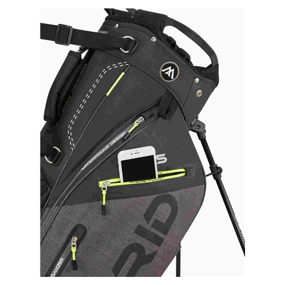 Big Max Dri Lite Hybrid Plus stand bag BLACK/ STORM CHARCOAL/ LIME - zvìtšit obrázek
