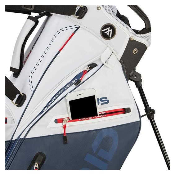 Big Max Dri Lite Hybrid Plus stand bag WHITE/ NAVY/ RED - zvìtšit obrázek